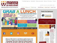 Tablet Screenshot of mannaonmain.org